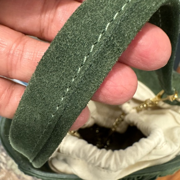 Suede fringe Bucket Bag Italy - Picture 7 of 12